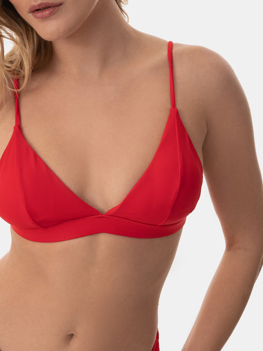 Topuri De Bikini Triunghi Cupe C Roșu