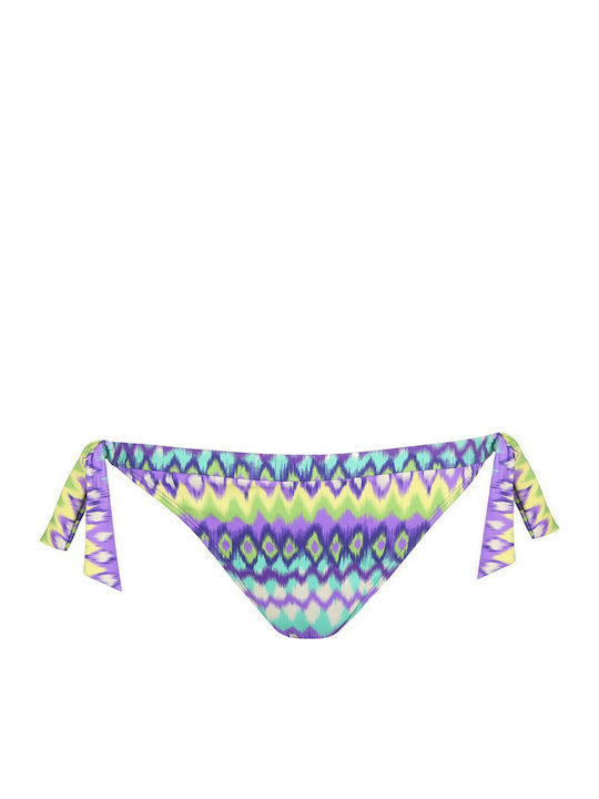 Bikini Brazil with Ties Mezcalita Blue