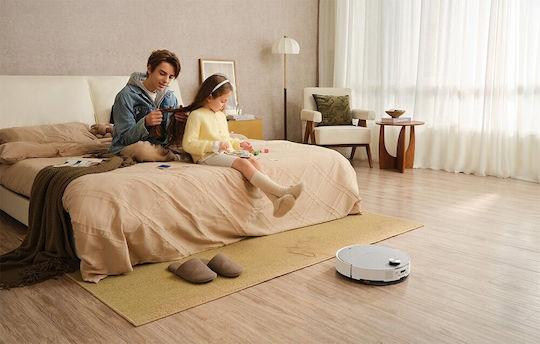 Roborock Saros 10 Aspirator Robot cu Cartografiere Laser și Putere de Aspirație 22000Pa Albă