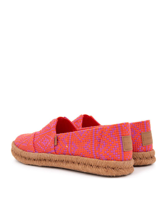Multicolor Damen Espadrilles in Rot Farbe