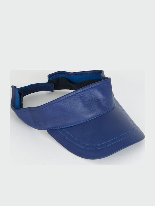 MRDline Leather Women's Visor Hat Blue