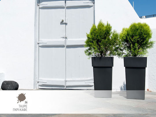 Viomes Linea Ghiveci Plastic Taupe 27x27x50cm.