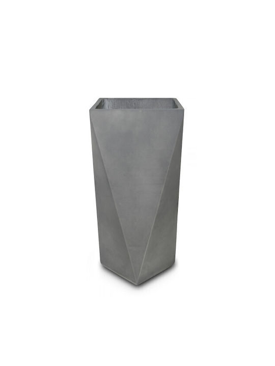 Harmony Pot Concrete Grey 42x42x88cm.