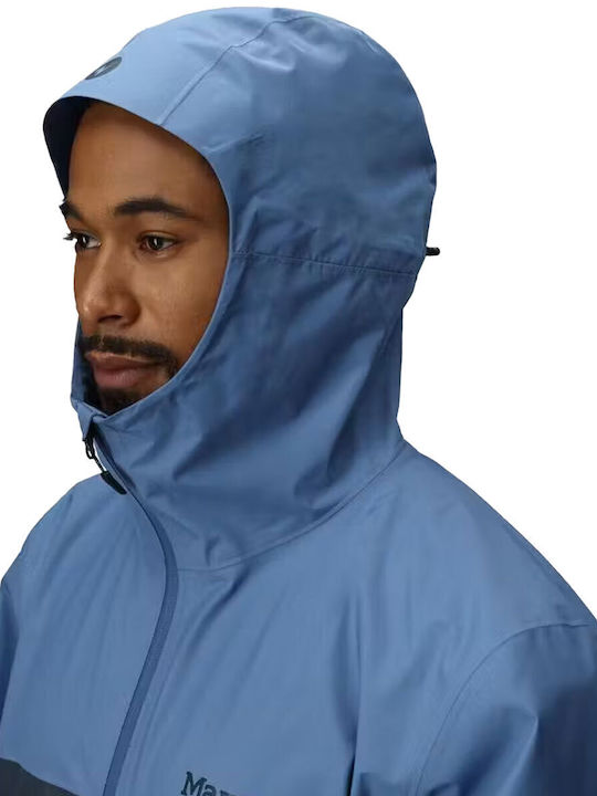 Minimalist Jacket Waterproof and Windproof Navy Blue