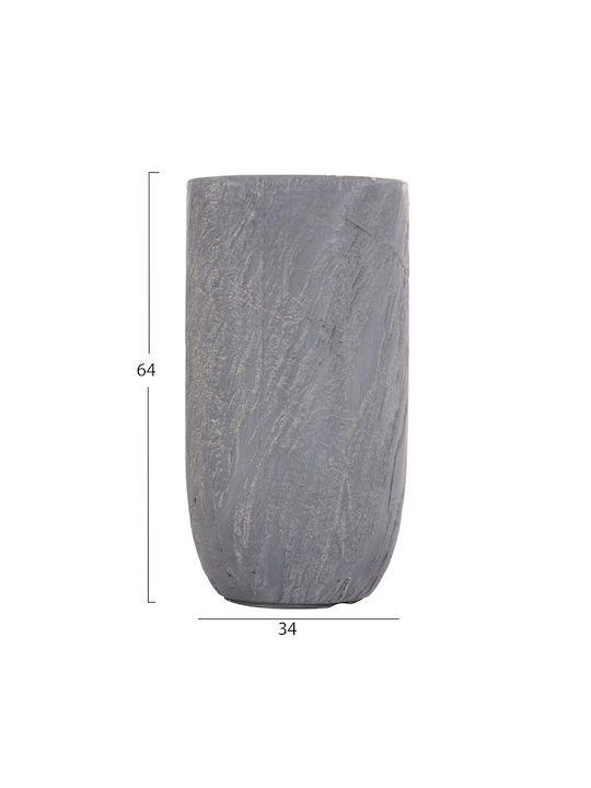 HomeMarkt Σετ 3 Γλάστρες Μεταλλικές Cement