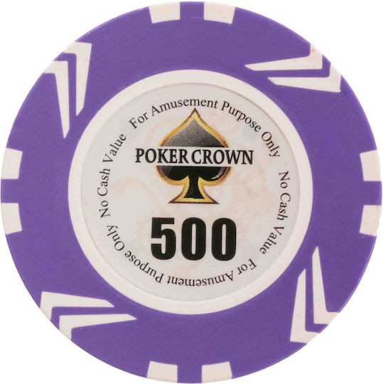 Pokeritems Set 500 Numbered Poker Chips 14gr in Suitcase