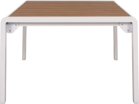 Tisch für kleine Außenbereiche Stabil Bentry White 53x65x35cm