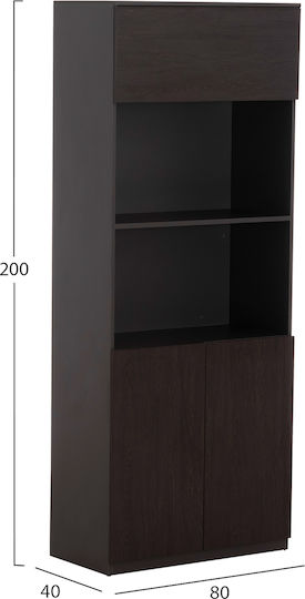 Βιβλιοθήκη Rosewood Wenge 80x40x200εκ. Βιβλιοθήκη Rosewood Wenge 80x40x200εκ.