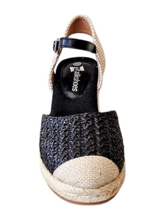 Women's Platform Espadrilles Black