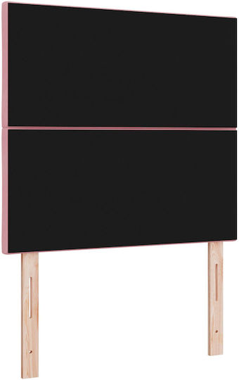 vidaXL Stoff-Kopfkissen für Bett Rosa 200cm
