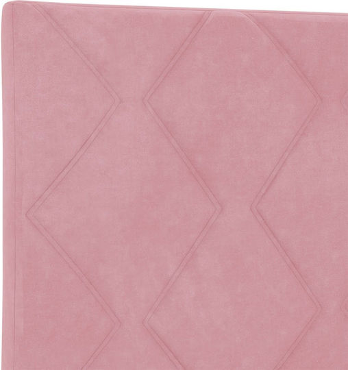 vidaXL Stoff-Kopfkissen für Bett Rosa 200cm