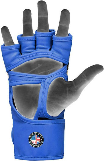 Grappling Gloves Aura Plus T-17 Blue Black Xl