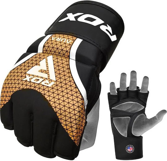Grappling Gloves Aura Plus T-17 Black and Gold Xl