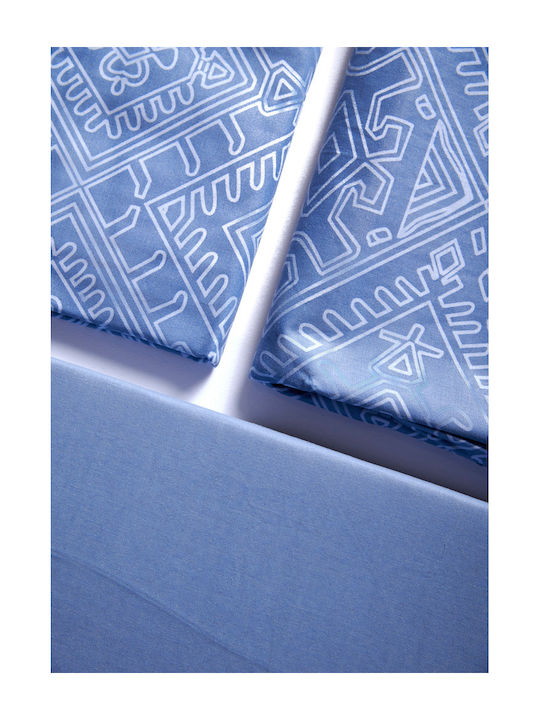 Comfort Σετ Σεντόνια King Size 270x245εκ. Μπλε (4τμχ)