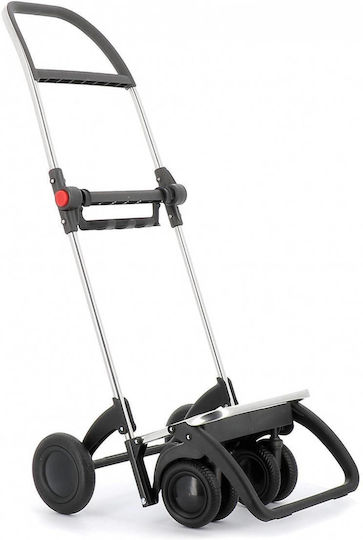 Stoff Einkaufswagen Klappbar Schwarz 13x13x13cm