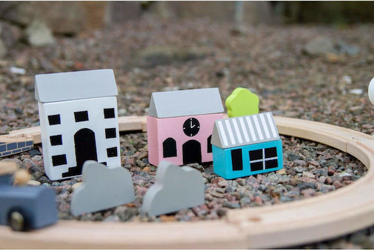 Jabadabado Set with Train made of Wood with Light for 3+ years+ Years