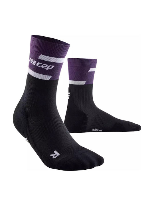 CEP Mid Cut V4 Running Socks Purple 1 Pair