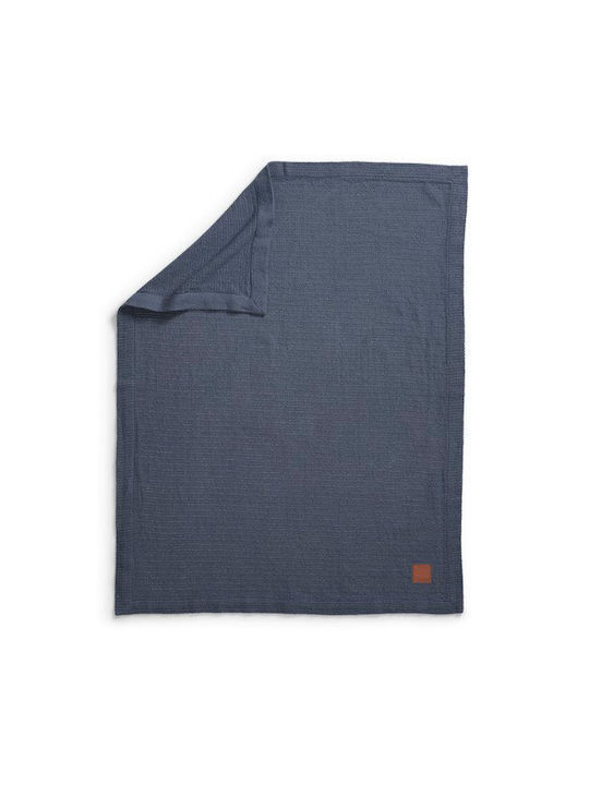 Elodie Details Blanket Nursery Swaddling Blankets Knitted Blue 75x100cm