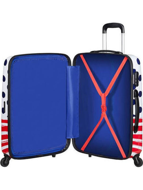 Medium Suitcase American Tourister Disney Legends Mickey Blue Dots