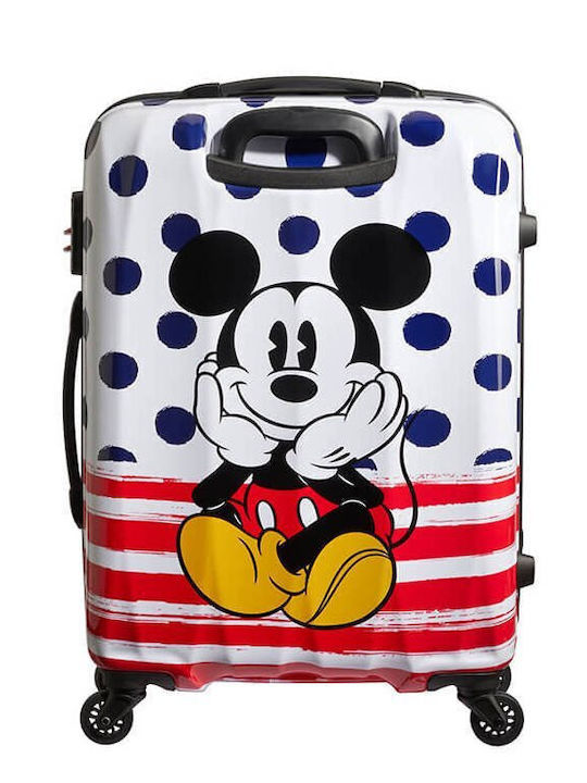 Medium Suitcase American Tourister Disney Legends Mickey Blue Dots