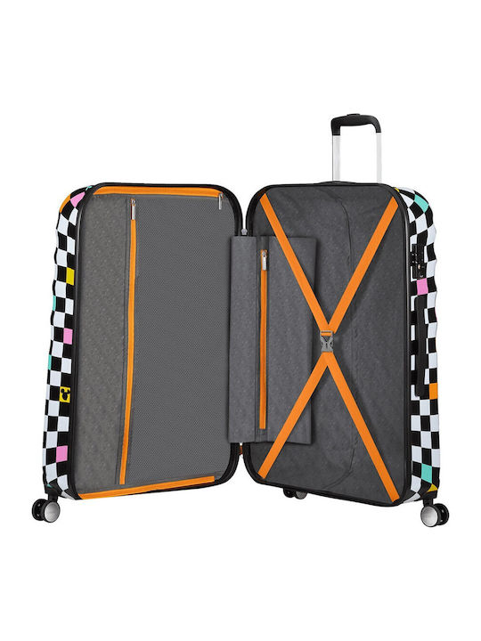 Large American Tourister Wavebreaker Disney Mickey Check Suitcase Large American Tourister Wavebreaker Disney Mickey Check Suitcase