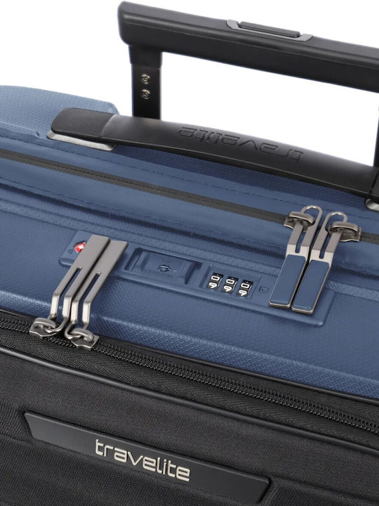 Travelite Mooby S+ Cabin Suitcase Front Pocket Navy