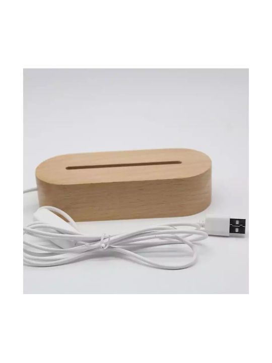 A Little Lovely Company Led Kids Decorative Lamp Light Beige 17x14cm