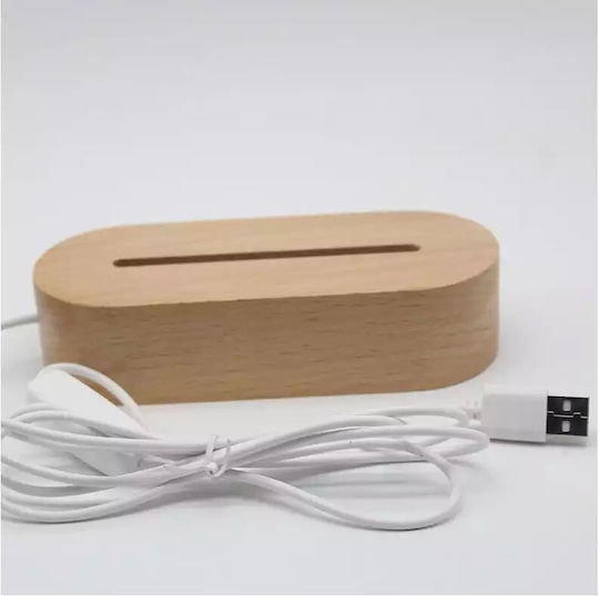 A Little Lovely Company Led Kids Decorative Lamp Light Beige 17x14cm