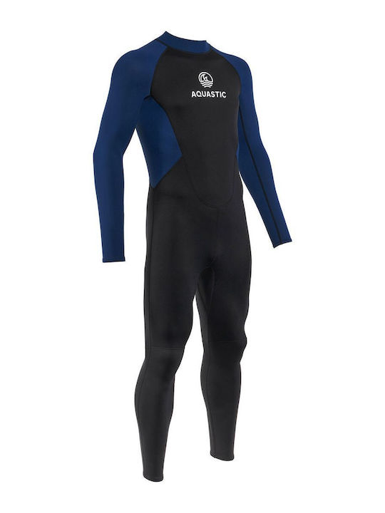 Men's Wetsuit Aquastic Wavey Large 2 Mm Black Navy Size L