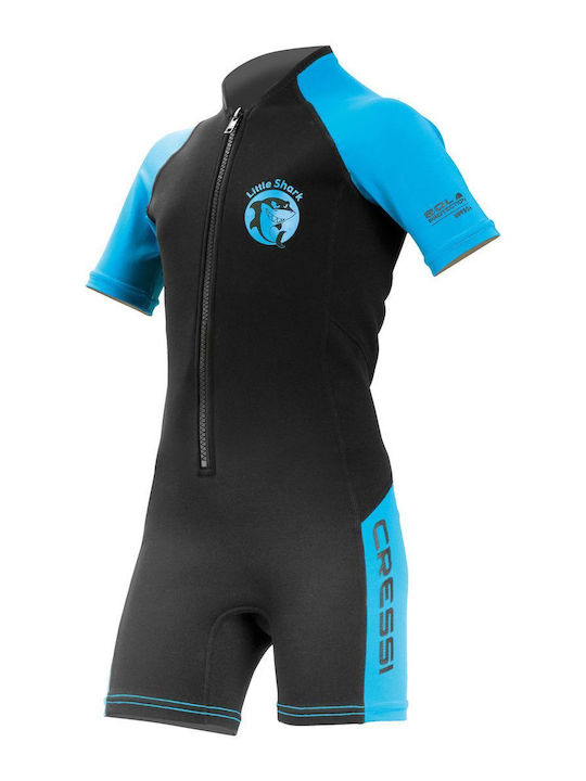 Cressi Little Shark Kids' Wetsuit 2 Mm Black Blue Size 5-6