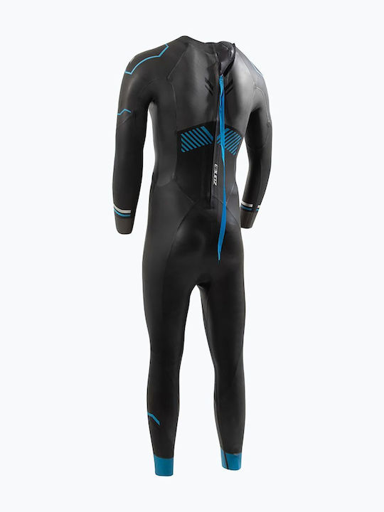 Costum de triatlon pentru bărbați Zone3 Advance 4 mm negru albastru metalizat mărimea ST Costum de triatlon pentru bărbați Zone3 Advance 4 mm negru albastru metalizat mărimea ST