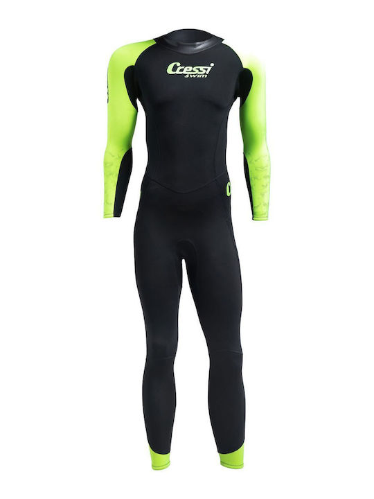 Cressi Karua Men's Wetsuit 3/2 Mm Black Lime Size M 3