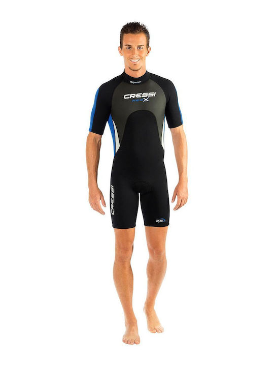 Costum de neopren Cressi Med X pentru bărbați 2,5 mm negru albastru mărimea S 2