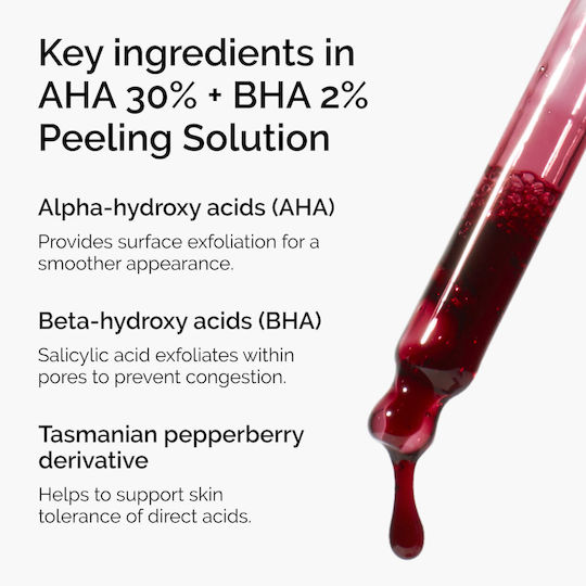 The Ordinary Solution AHA 30% + BHA 2% Peeling Προσώπου σε Ορό 30ml