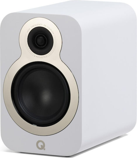 Q-Acoustics 3020c Двойка Hi-Fi Говорители Bookself 90W 2 Брой шофьори Ш17.5xД28.1xВ27.9см. Сатенено бяло