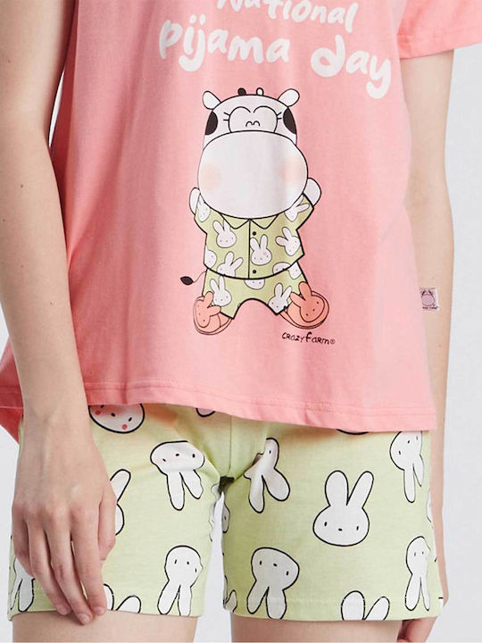 Crazy Farm Summer Women's Pyjama Set