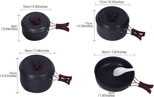 Комплект за готвене King Camp Climber III за къмпинг
