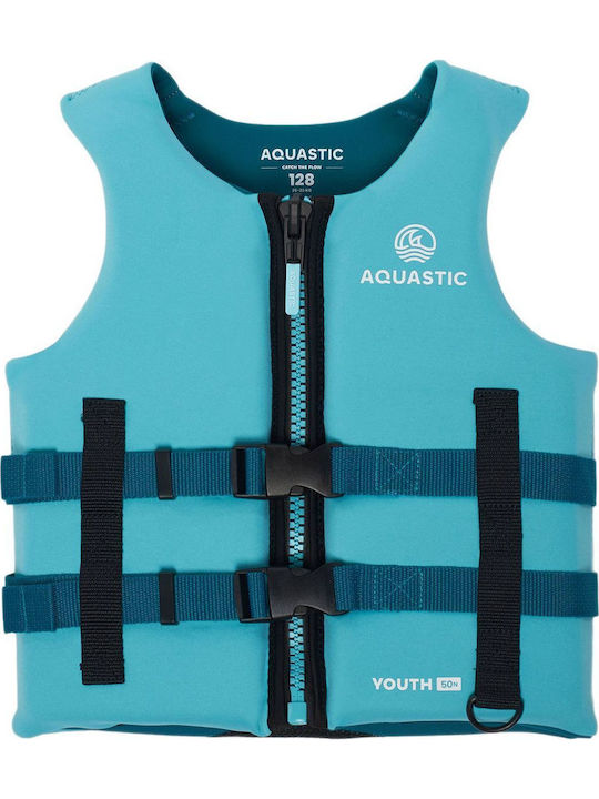 Vestă de salvare pentru copii Aquastic Youth 50n Neopren Albastră Mărime 176cm