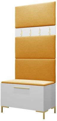 Tivsoa 102 Entry Furniture with Mirror & Hanger Aspro 84x46x196cm