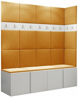 Hartford 265 Entry Furniture with Mirror & Hanger Aspro 168x46x186cm