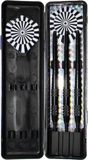 Master Wizard Black Brass Darts 3 Pieces Soft Tip 16g
