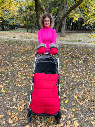 Universal Stroller Footmuff Red