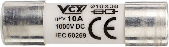Cartuș siguranță cilindric Gpv 10x38 10A 1000V DC/CF-10-10A