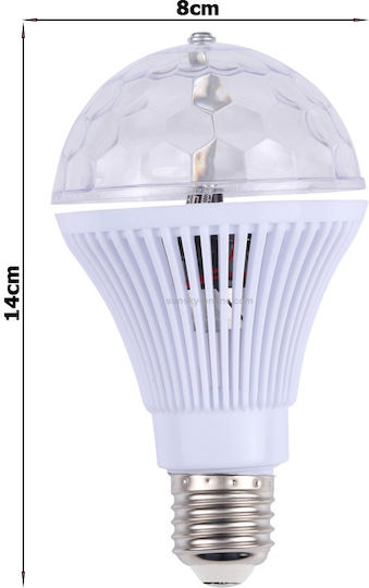 Verk Group Bec LED 3W 140mm pentru Soclu E27 RGB