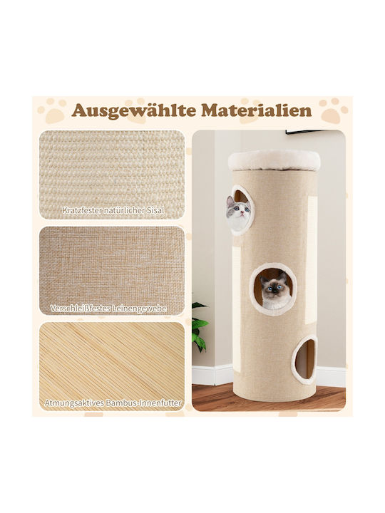 Costway Scratching Post Poles Wall Mounted 43x43x113cm