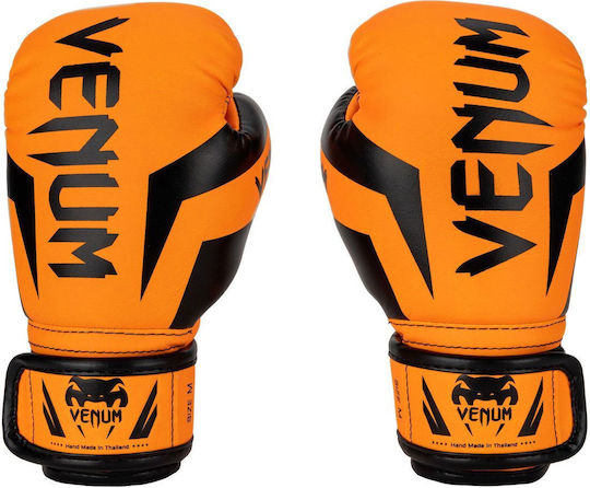 Venum Elite Kids Boxing Gloves for Match Orange