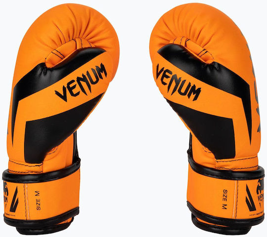 Venum Elite Kids Boxing Gloves for Match Orange