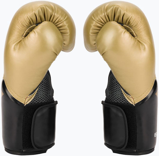 Everlast Elite 10 Γάντια Πυγμαχίας για Αγώνα Χρυσά