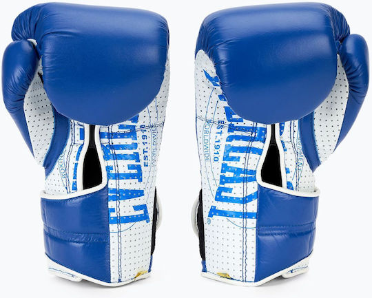 Everlast 1910 Classic Sparring Boxing Gloves Leather for Match Blue
