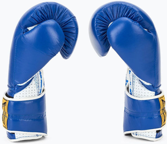 Everlast 1910 Boxing Gloves Leather for Match Blue